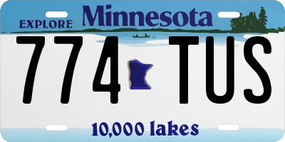 MN license plate 774TUS