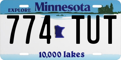 MN license plate 774TUT