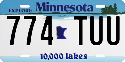 MN license plate 774TUU