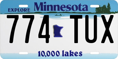 MN license plate 774TUX