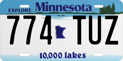 MN license plate 774TUZ