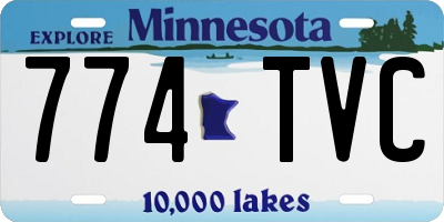 MN license plate 774TVC