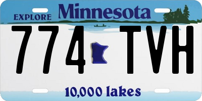 MN license plate 774TVH