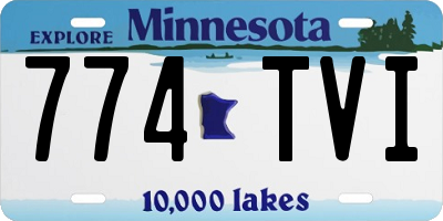 MN license plate 774TVI