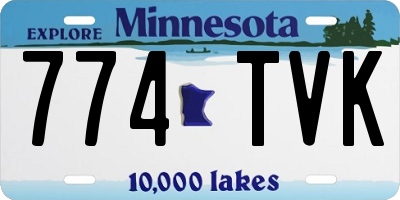MN license plate 774TVK