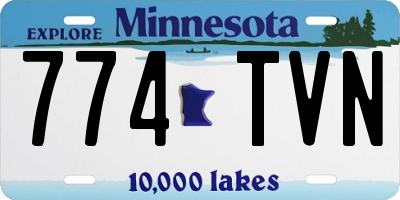 MN license plate 774TVN