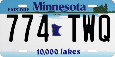 MN license plate 774TWQ