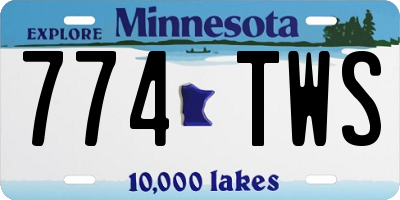 MN license plate 774TWS