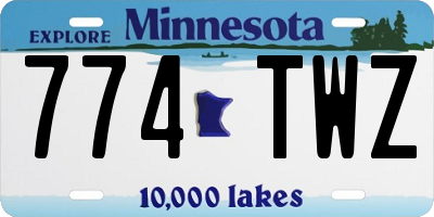 MN license plate 774TWZ