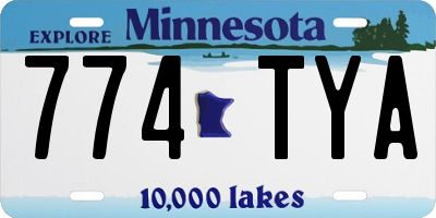 MN license plate 774TYA