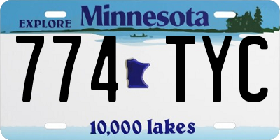 MN license plate 774TYC