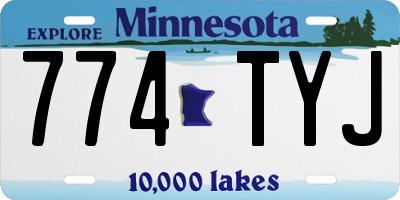 MN license plate 774TYJ