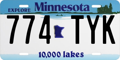 MN license plate 774TYK