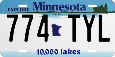 MN license plate 774TYL