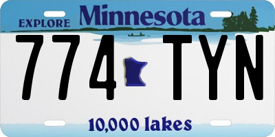 MN license plate 774TYN