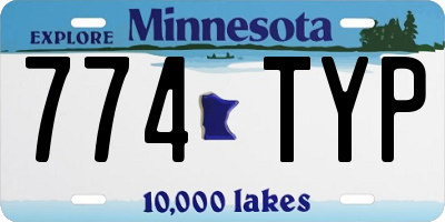 MN license plate 774TYP