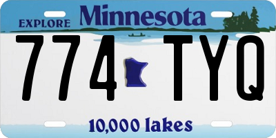 MN license plate 774TYQ
