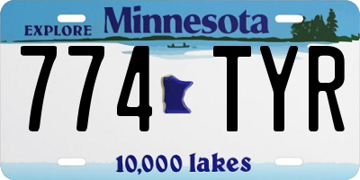MN license plate 774TYR