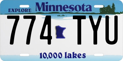MN license plate 774TYU