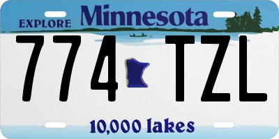MN license plate 774TZL