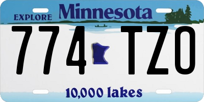 MN license plate 774TZO