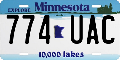 MN license plate 774UAC