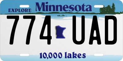 MN license plate 774UAD