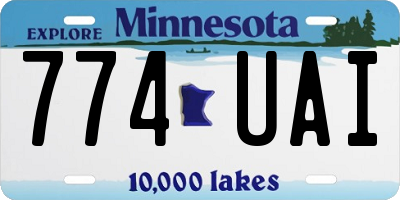 MN license plate 774UAI