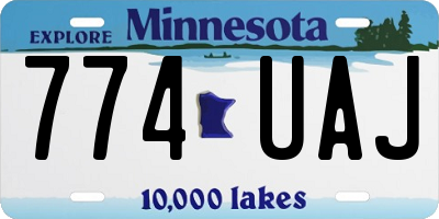 MN license plate 774UAJ