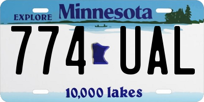 MN license plate 774UAL
