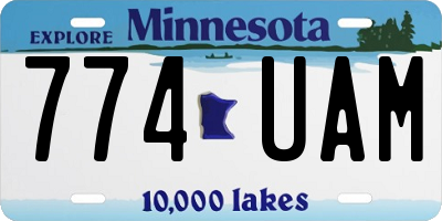 MN license plate 774UAM