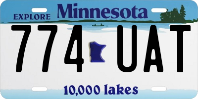 MN license plate 774UAT