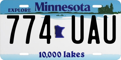 MN license plate 774UAU