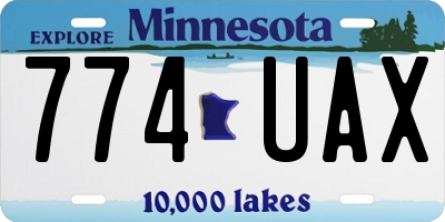 MN license plate 774UAX
