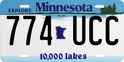 MN license plate 774UCC
