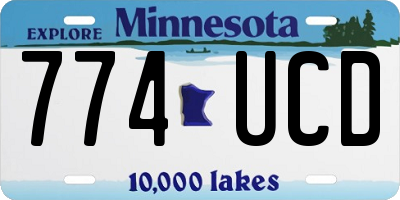 MN license plate 774UCD