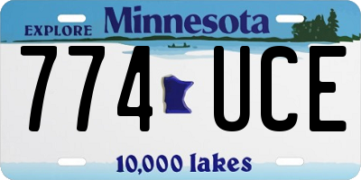 MN license plate 774UCE