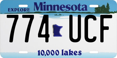 MN license plate 774UCF