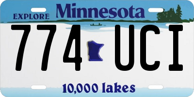 MN license plate 774UCI