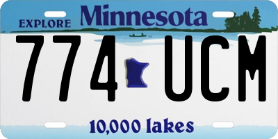 MN license plate 774UCM