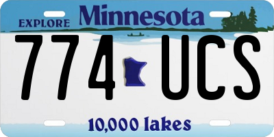 MN license plate 774UCS