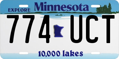 MN license plate 774UCT