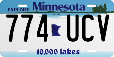 MN license plate 774UCV