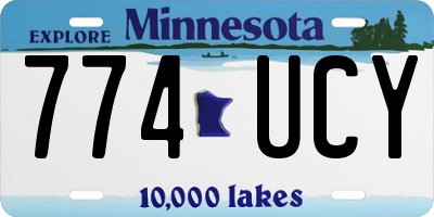 MN license plate 774UCY