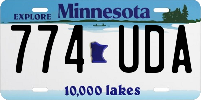 MN license plate 774UDA