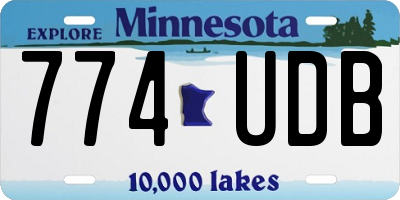 MN license plate 774UDB