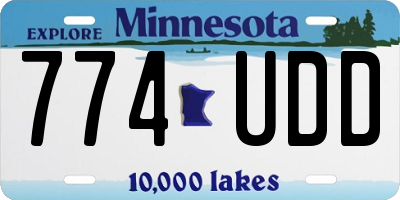 MN license plate 774UDD