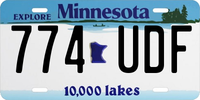 MN license plate 774UDF