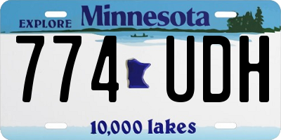 MN license plate 774UDH