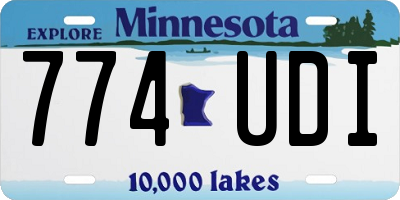 MN license plate 774UDI